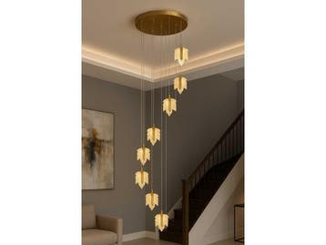 Veiling - Design LED Hanglamp – 3000K – In Hoogte Verste, Nieuw