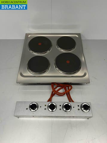 RVS Mareno 4 pits Drop-in elektrisch fornuis kookplaat 60 cm, Ophalen of Verzenden, Nieuw zonder verpakking