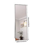 Make-up Vloerspiegel 165×60 cm met Zwart Aluminium Frame, Huis en Inrichting, Kasten | Overige, Verzenden, Nieuw