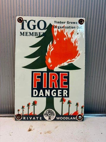TGO Fire Danger – Timber Growers Organisation – Vintage