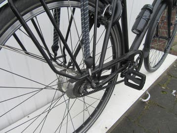 Jan Janssen vakantiefiets, Rohloff met Belt nr. 6500, 28 inch, 10 tot 15 versnellingen, Velgrem, Zo goed als nieuw
