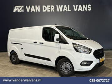 Ford Transit Custom | 2.0 TDCI 130pk L2H1 Euro6 Airco |, Gebruikt, Euro 6, Wit, Dealer onderhouden
