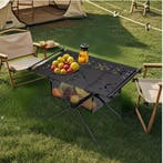 Campingtafel 59x39 cm Aluminium Opvouwbaar met Net Haken, Verzenden, Nieuw