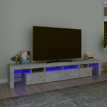vidaXL Tv-meubel met LED-verlichting 230x36,5x40 cm, Minder dan 50 cm, Verzenden, Nieuw, Minder dan 100 cm