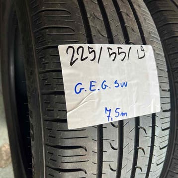 2 x Goodyear 225-55-19 Zomerbanden 7,5mm, 19 inch, Gebruikt, Ophalen of Verzenden, Band(en)