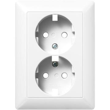 JUNG AS500 losse Centraalplaat Wandcontactdoos 2V Alpine wit, Ophalen of Verzenden, Nieuw