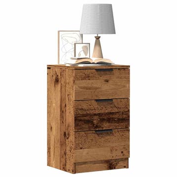 vidaXL Nachtkastjes 2 st 40x36x65 cm bewerkt hout oud, Huis en Inrichting, Minder dan 45 cm, Verzenden, Nieuw, 55 tot 70 cm