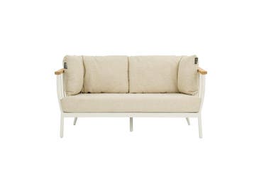 Apple Bee Condor bank 2 zits Oyster - Loungeset 150x63x66cm, Nieuw
