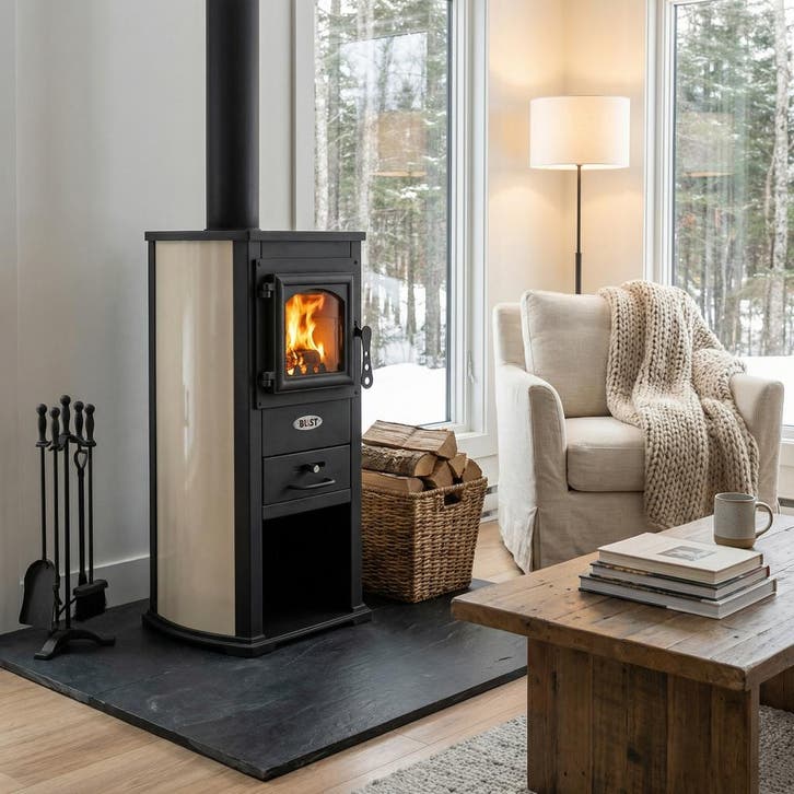 Houtkachel 8.5KW Gietijzer | Nieuw | Scherpe Prijs, Huis en Inrichting, Haarden, Houthaard, Nieuw, Ophalen of Verzenden