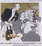 Spotprent Franse politicus weet niet waar de hoofdstad va..., Verzenden