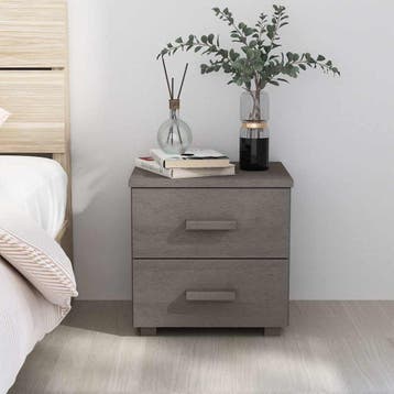 vidaXL Nachtkastje HAMAR 40x35x44,5 cm massief grenenhout, Minder dan 45 cm, Verzenden, Nieuw, Minder dan 55 cm