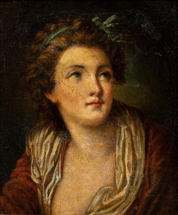 Follower of Jean-Baptiste Greuze (1725-1805) - Portrait of a