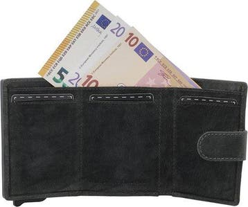 Hide Stitches Leren Pasjeshouder Portemonnee Uitschuifbaar, Overige merken, Verzenden, Zwart, Nieuw