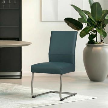 Set van 8 Leren eetkamerstoelen Piece - Toledo Whale, Huis en Inrichting, Stoelen, Ophalen of Verzenden, Nieuw, Leer