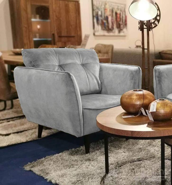 Fauteuil Akker - fauteuils - Zilver, Huis en Inrichting, Stoelen, Nieuw, Stof