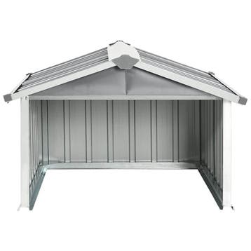 vidaXL Overkapping voor robotmaaier 92x97x63 cm staal grijs, Verzenden, Nieuw