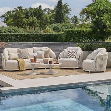 Vivaro stoel bank loungeset 5 delig | Camel sand | clouded, Ophalen of Verzenden, Nieuw