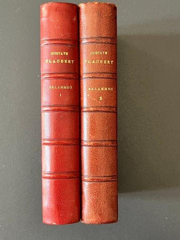 Gustave Flaubert - Salammbô – 2 volumes – belle reliure
