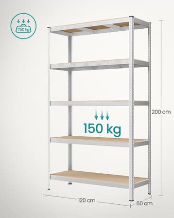 Stellingkast - 200x120cm - 60 cm diepte - tot 750 kg, Verzenden