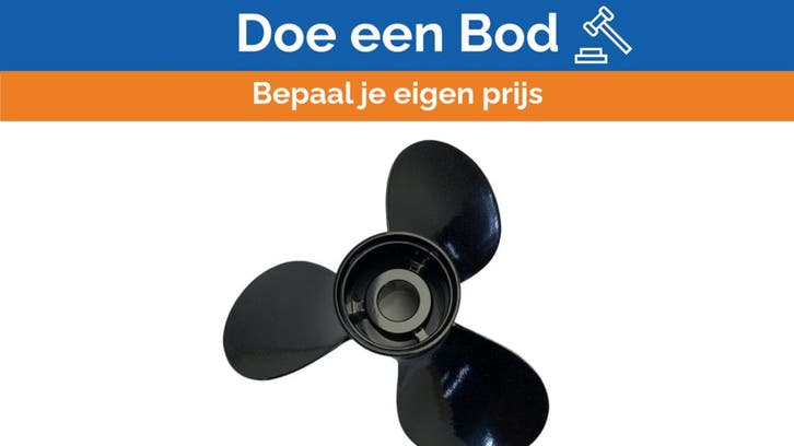 Bieden: Michigan Vortex 3-Blade Aluminum Propeller 11 1/4 x, Watersport en Boten, Overige Watersport en Boten, Nieuw, Ophalen of Verzenden
