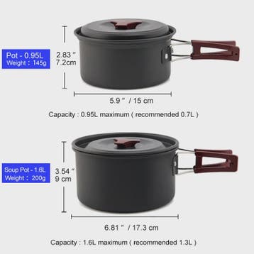 Widesea Camping Kookset Outdoor Potten & Pannen Set met Wate, Verzenden, Nieuw