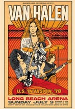 Posters - Poster Van Halen - Long Beach Arena, Verzenden, Zo goed als nieuw