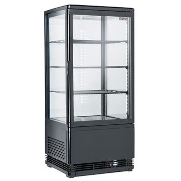 Diverso By Diamond Koelvitrine Zwart | Tafelmodel | Geventil, Ophalen of Verzenden, Nieuw
