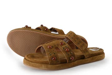 Manfield Sandalen in maat 41 Bruin, Bruin, Verzenden, Sandalen of Muiltjes, Zo goed als nieuw