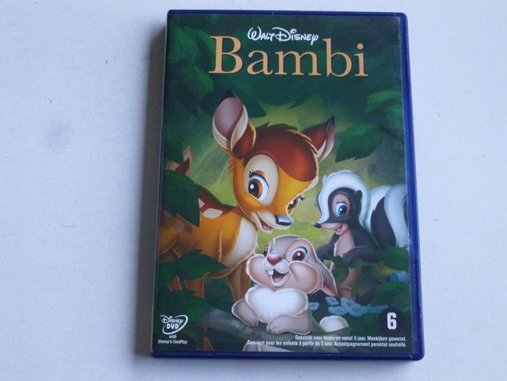 Bambi - Walt Disney (DVD), Cd's en Dvd's, Dvd's | Klassiekers, Zo goed als nieuw, Ophalen of Verzenden