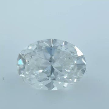 1 pcs Diamant (Natuurlijk) - 0.71 ct - Ovaal - F - VS2 -, Nieuw