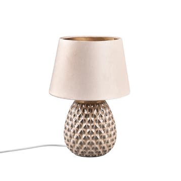 LED Tafellamp - Trion Aroniz - E27 Fitting - Rond - Roze -, Ophalen of Verzenden, Nieuw, Keramiek, Overige fittingen