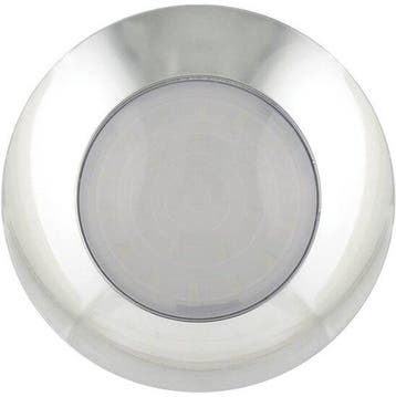 LED interieurverlichting | chroom/melkglas | 24v. | koud wit, Verzenden, Nieuw