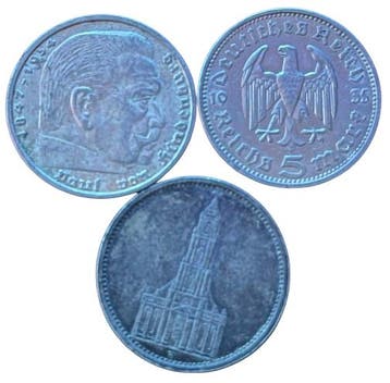 zilveren 5 Duitse Marken, Verzenden, Munten