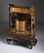 Boekvitrinekast met vergulding - Gelakt hout - Japan - Meiji