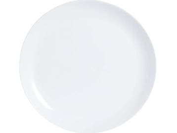 Veiling - Luminarc Diwali borden, plat, opaal, 25 cm, wit, 6, Gebruikt