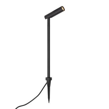 Moderne prikspot 12V zwart 10cm incl. LED IP65 - Voltaire, Verzenden, Nieuw, Aluminium