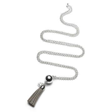 Proud MaMa Zwangerschapsketting Babybel Ketting Fringes grey, Verzenden, Nieuw