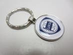 Sleutelhanger Lancia metaal glad rond wit -NIEUW-, Verzenden, Nieuw