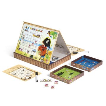 Janod Zeeslag Spel - Piraten Strate van €24,99 voor €24,90, Kinderen en Baby's, Ophalen of Verzenden, Nieuw