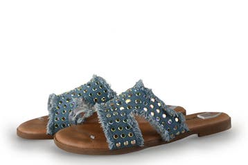 Ann Rocks Slippers in maat 39 Blauw, Slippers, Ann Rocks, Zo goed als nieuw, Verzenden