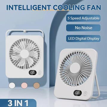 Mini Draagbare USB Ventilator met Powerbank Functie - Koelin, Verzenden, Nieuw