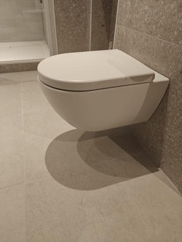 Wandcloset mat wit randloos hangend toilet - 0091, Ophalen, Nieuw, Toilet