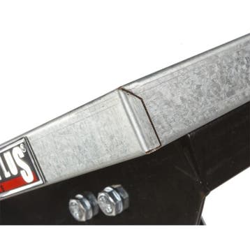 Werkbank zwart 150 cm met zinken werkblad - open model, Doe-het-zelf en Verbouw, Werkbanken, Ophalen of Verzenden, Nieuw