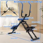 2-in-1 Trapstepper en Buiktrainer Opvouwbaar Fitness, Verzenden, Nieuw