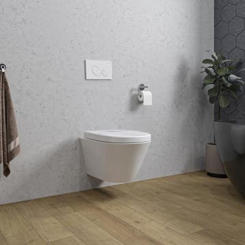 Wandcloset Wiesbaden Stereo Rimless Met Vesta Toiletzitting, Ophalen of Verzenden, Nieuw