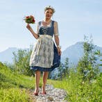2dekans | Dressforfun Midi-Dirndl Kleinwalsertal model 2 L -, Ophalen of Verzenden, Zo goed als nieuw
