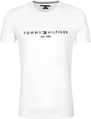 Tommy Hilfiger Logo T-shirt Wit maat XS Heren, Verzenden, Nieuw, Wit, Tommy Hilfiger