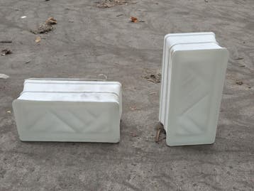 1.5 (75x) Glazen bouwblokken 19 x 9 x 8 Fidenza..., Nieuw