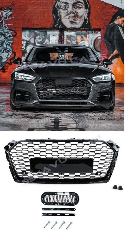 RS5 Look Front Grill voor Audi A5 B9 / S line / S5, Auto diversen, Tuning en Styling, Ophalen of Verzenden