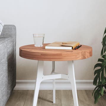 vidaXL Tafelblad rond Ø40x4 cm massief beukenhout, Huis en Inrichting, Tafels | Eettafels, Verzenden, Nieuw